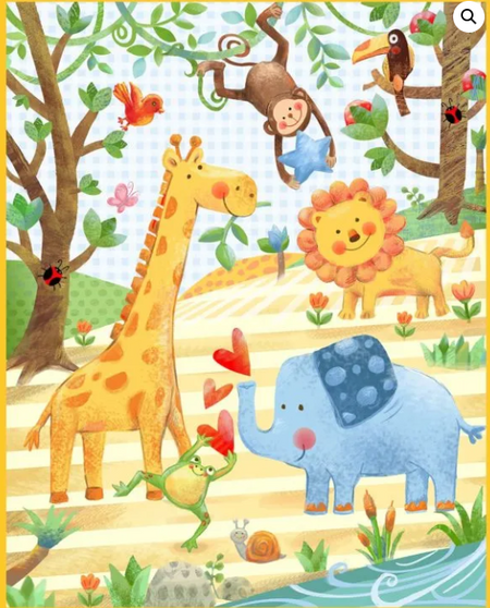 WEE ONES JUNGLE PARTY PANEL