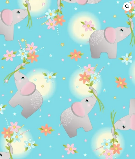 WEE ONES ELEPHANT COORDINATING FABRIC