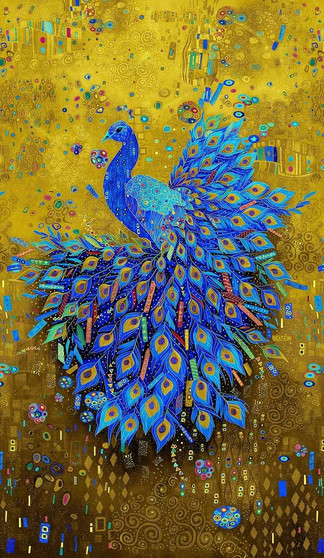 PEACOCK PANEL 24"