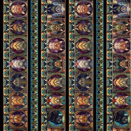 FELINE CAT BORDER STRIPE