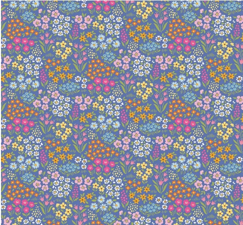 LITTLE DARLIN FLORALFIELDS PERIWINKLE