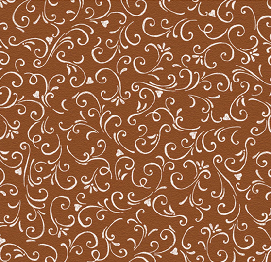 MORNING TREAT CHALK SCROLL BROWN