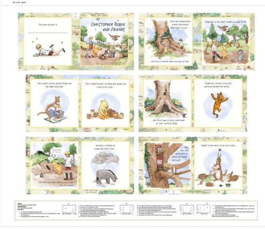 CLASSIC WINNIE BOOK PANEL