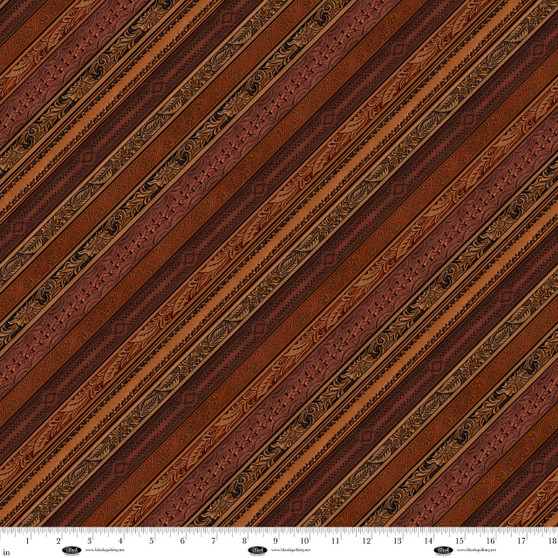 SPURS AND SPIRITS EMBOSSED LEATHER STRIPES