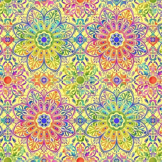 BUTTERFLY BOUTIQUE YELLOW MEDALLIONS