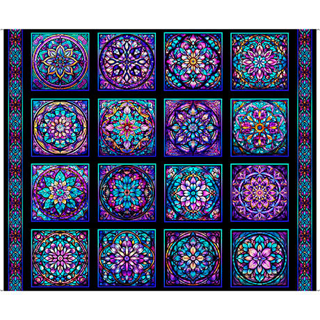 ROYALE STAINED GLASS PATCHES - BLACK