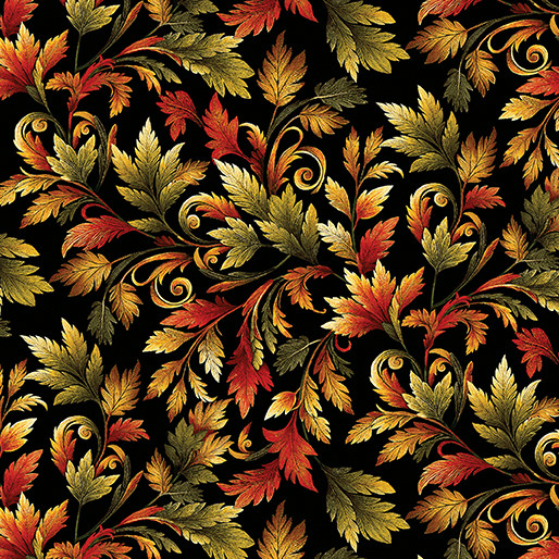 AUTUMN LEAF SPRAY - BLACK/SPICE