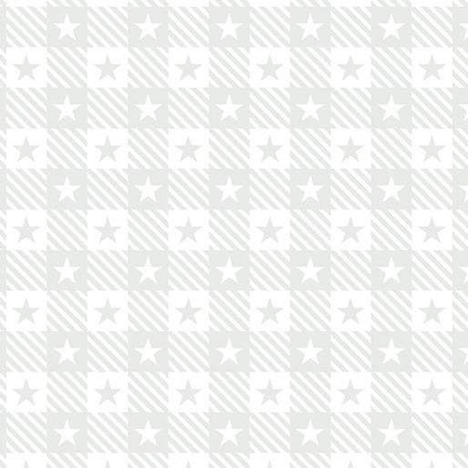 STAR SPANGLED WHITES - PLAID STARS