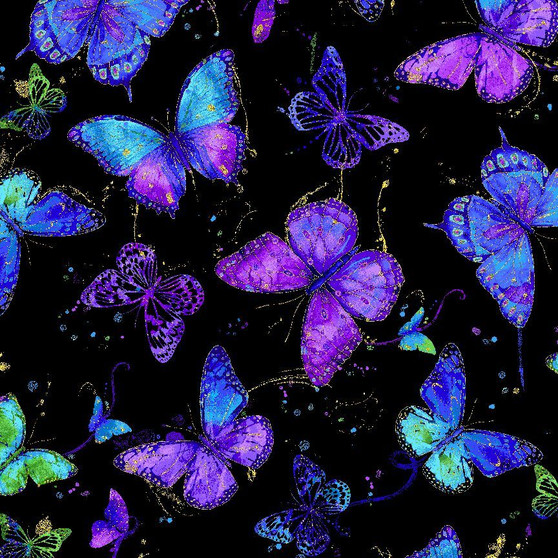 EVENING GLOW FLYING BUTTERFLIES