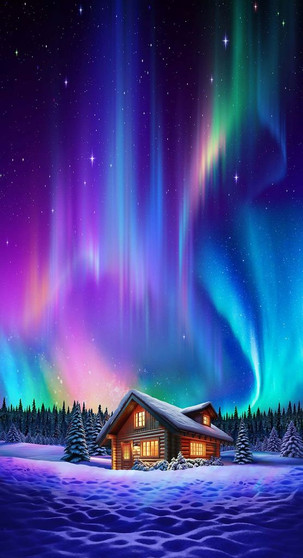 AURORA NORTHERN LIGHT CABIN PANEL