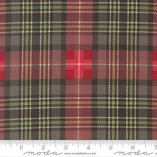 HOLIDAY CHEER CHRISTMAS PLAID AND CHECKS - COAL