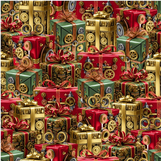 GEARS N GARLAND STEAMPUNK CHRISTMAS PRESENTS