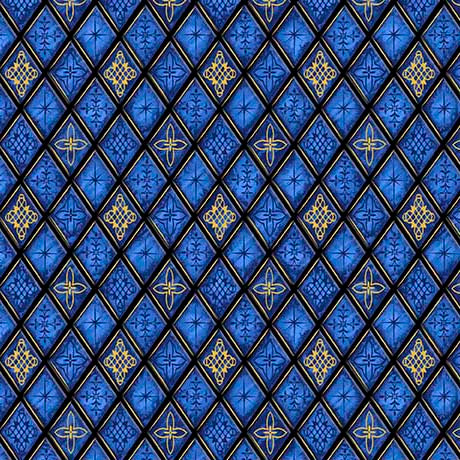 A STAR ABOVE STAINED GLASS LATTICE - ROYAL