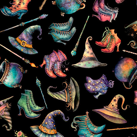WITCHYPOO WITCH ACCESSORIES IN BLACK