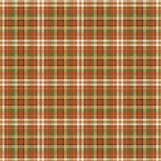 TOUCHDOWN PLAID RUST/GREEN