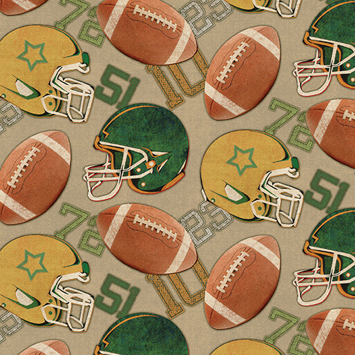 TOUCHDOWN FOOTBALL SEASON TAN/MULTI