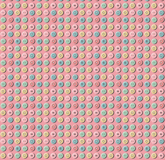 GRANNY'S SEWING ROOM BUTTON COLLECTION PINK