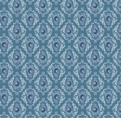 LAKELAND BLUESDAMASK - DARK