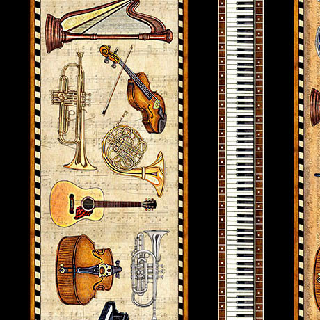 VIVACE MUSIC BORDER STRIPE