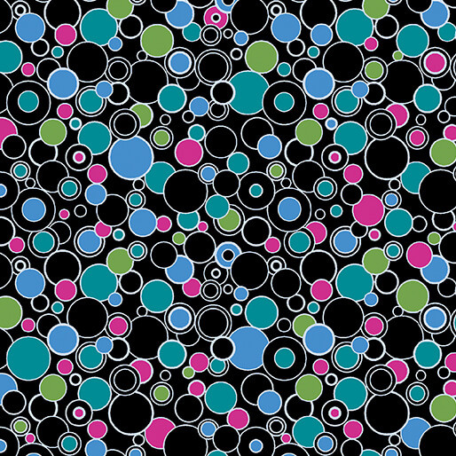 CAT'S MEOW CIRCLING ROUND - BLACK/MULTI