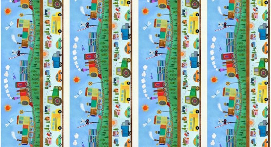 LITTLE LOCOMOTIVES STAM & WHISTLE STRIPE