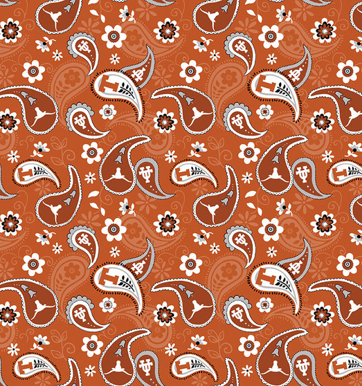 NCAA TEXAS PAISLEY COTTON