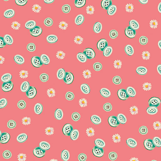 LOVE AND STITCHES - BUTTONS - LIGHT PEACH JAM