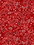 Bandana Print Red