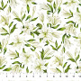 Spring Awakening || 26868-10 White Multi Color || Sold by the yard