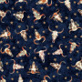 COW SKULL - NAVY