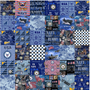 NAVY CHEATER QUILT ALLOVER 60"