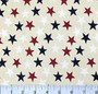 PATRIOTIC STARS - CREAM/MULTI LARGE STARS