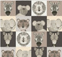 JUNGLE ROMP SMALL BLOCK ANIMAL FACES