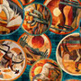 CANYONLAND HORSE MEDALLIONS IN TEAL