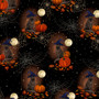 HARVEST HAUNT BLACK CATS WITH WITH HATS & PUMPKINS