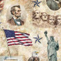 AMERICAN SPIRIT PATRIOTIC VIGNETTE - TAN