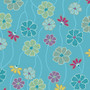 MAJESTIC GARDEN  FLORAL DANCE - BLUE