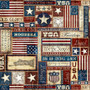 AMERICAN HERITAGE AMERICANA TEXT - RED/CREAM