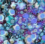 TREE OF LIFE ABSTRACT ALLOVER - BLUE/VIOLET