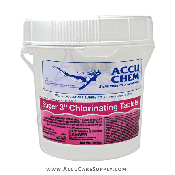 CHLORINE TABS 3  UNWRAPPED, 10 LB :c2