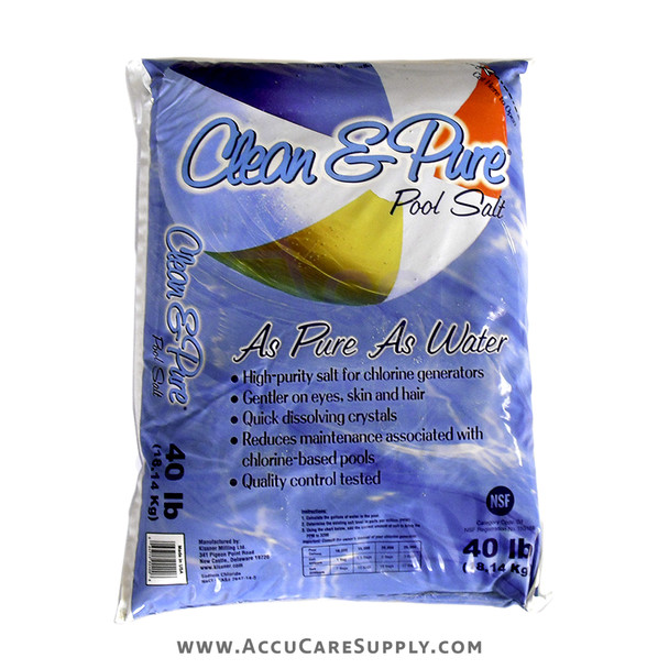 CLEAN & PURE POOL SALT 40LB BAG :sk63