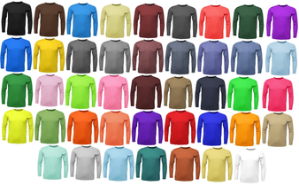 Men's Long Sleeve T-shirt - Poly (Dry Fit)
