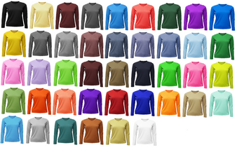 Ladies Long Sleeve T-shirt - Poly (Dry Fit)