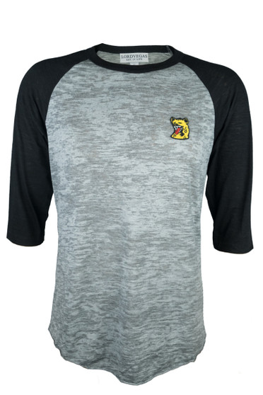 LORDVEGAS HYENA - 3/4 Tee Shirt BLACK CAMO