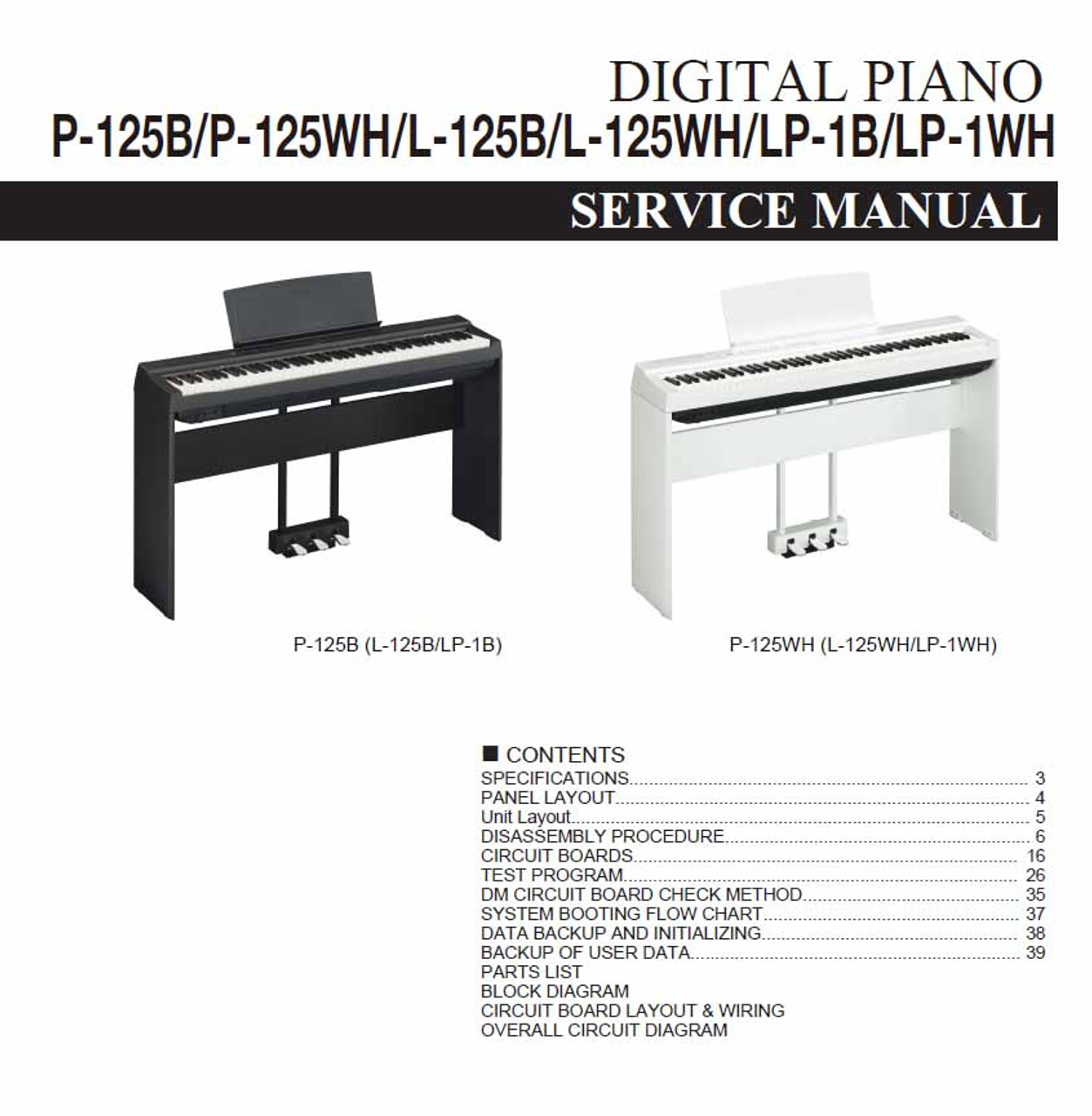 Yamaha P-95 Service Manual