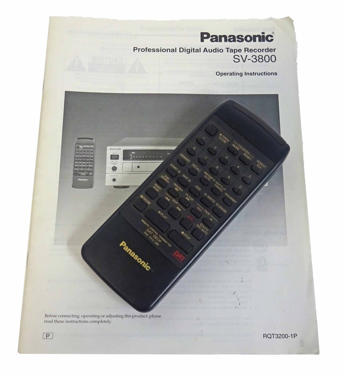 Panasonic SV-3800 Professional DAT Recorder 