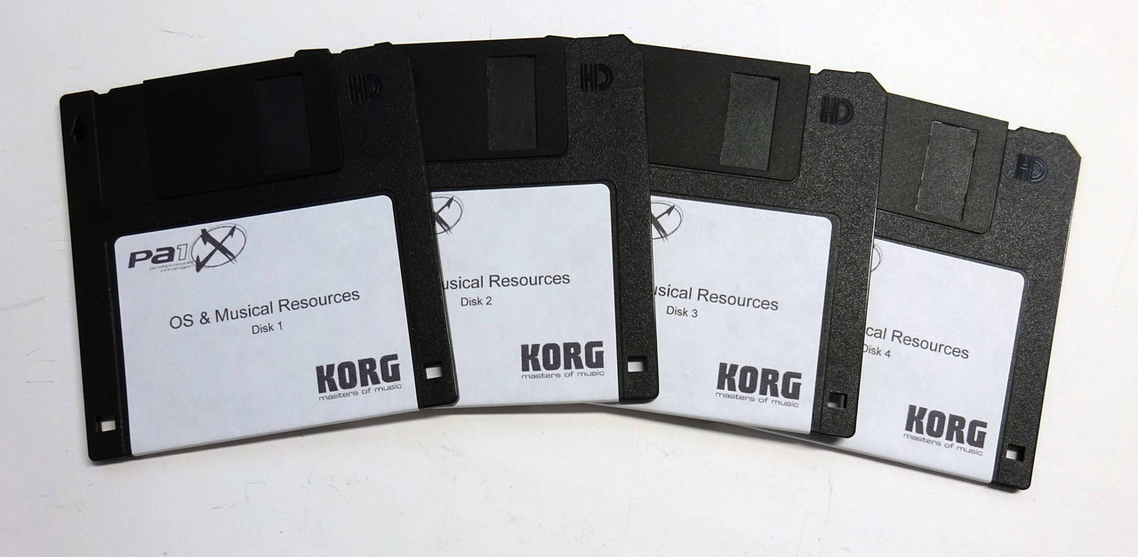 Korg PA1x Factory Restore 10 Disk Set