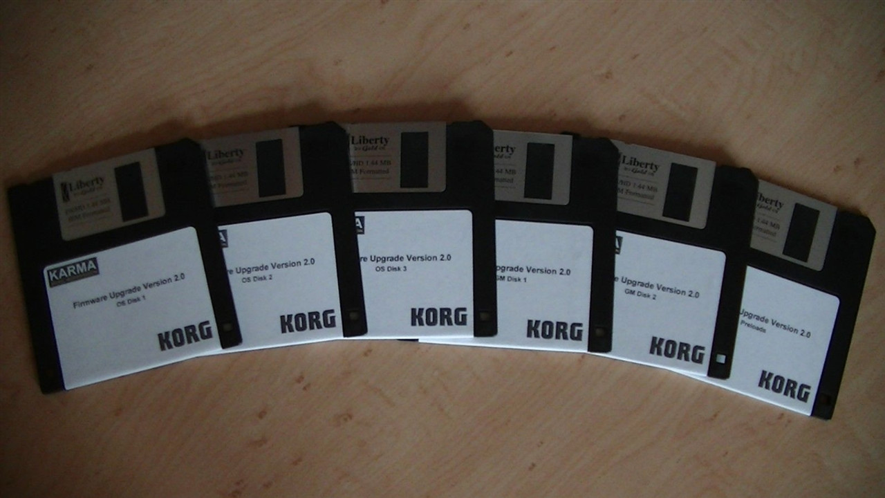 Korg Karma Firmware Upgrade Version 2.0 (6 disk set)