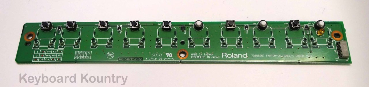 Roland Fantom G6/7/8 Center Panel C Board