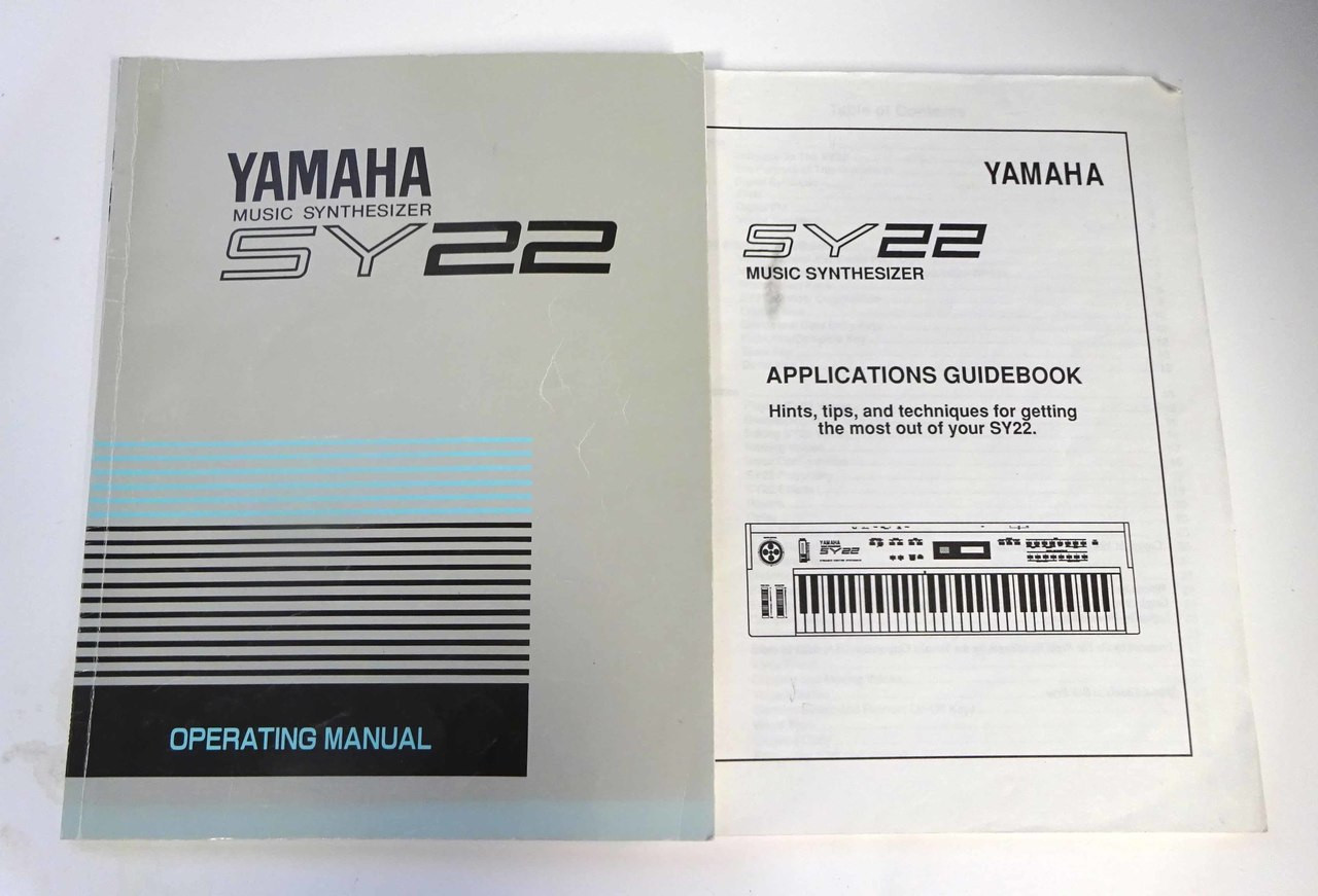 Yamaha SY22 Operating Manual & Applications Guidebook